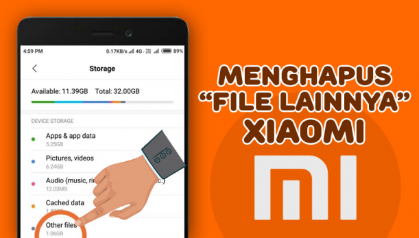 Cara Menghapus File Lainnya dan Misc di Xiaomi