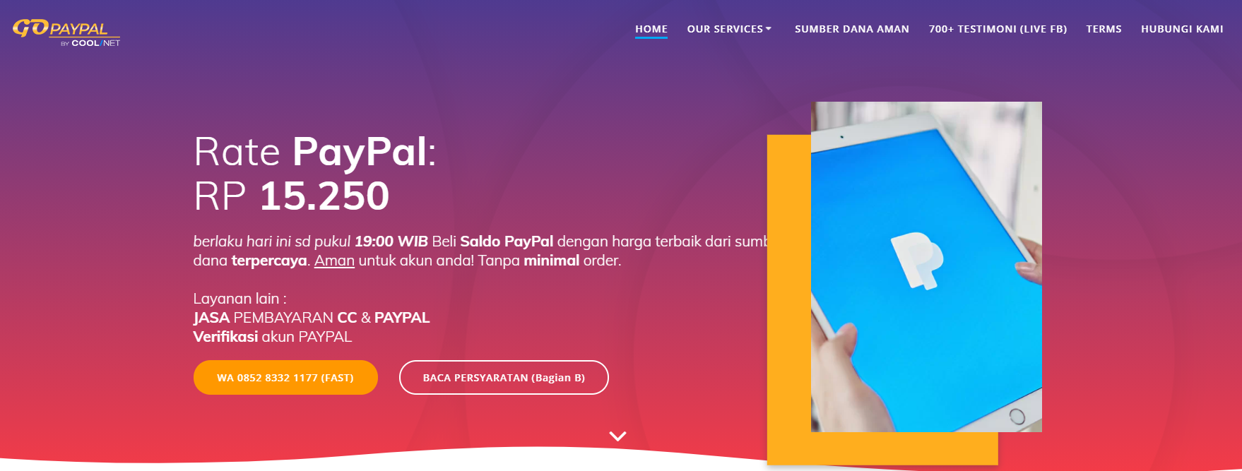 5 Rekomendasi Situs Jasa Jual Beli Saldo Paypal Terpercaya